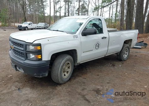 2015 Chevrolet Silverado 1500 Wt из США, поврежденный, VIN 1GCNCPEH5FZ343122